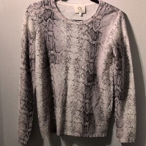 Qi Cashmere Snakeskin Small